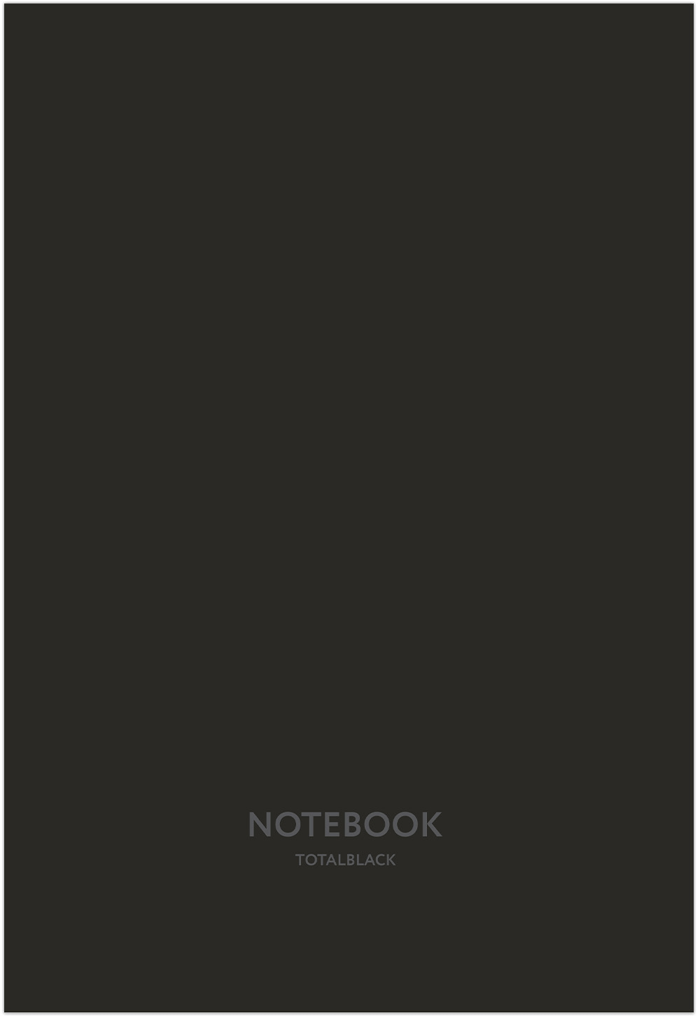 Тетрадь А4  80л клетка Total Black