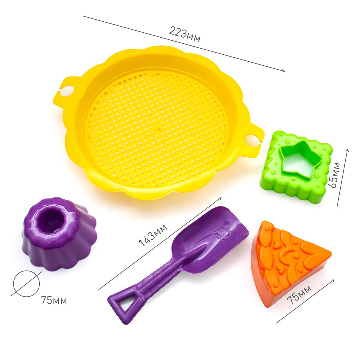 Песочный набор с ситом "Медовик" КНОПА 1/20 82037