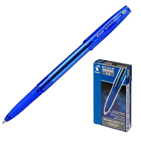 Ручка шариковая Pilot Supergrip Fine 1мм синяя BPS-GG-M-L/524349