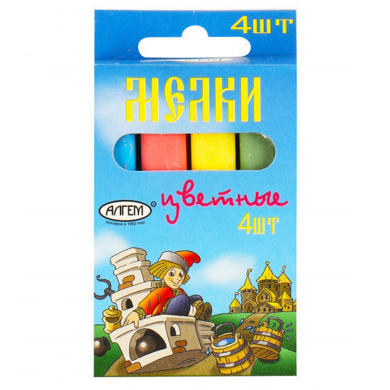 Мел  4 цвета Алгем НМЦА-4 45453