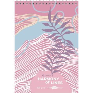 Скетчбук А5 40л 100 г/м2 спираль Lines LAMARK70410