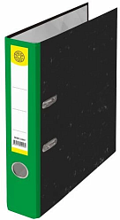 Регистратор  А4/50 Dolche Costo черный мрамор.зеленый корешок