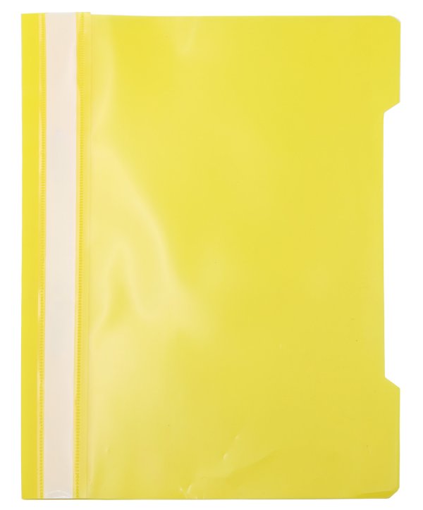 Папка-скоросшиватель пластиковая желтая Workmate. А4 180 мкм 15-6216
