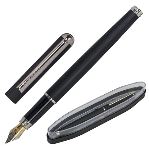 Ручка подарочная перьевая BRAUBERG Maestro серебристый 143469