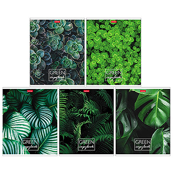 Тетрадь 96л клетка Hatber MOREgreen 309902/96Т5В1/6