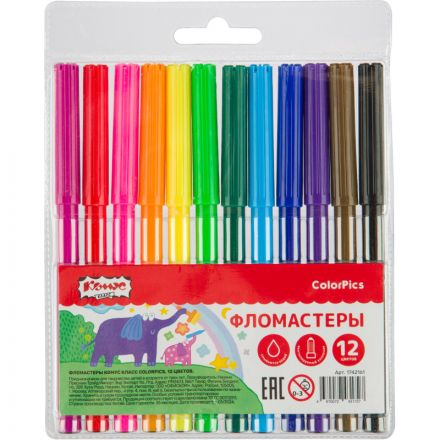 Фломастеры 12цв №1 School ColorPics 1742161
