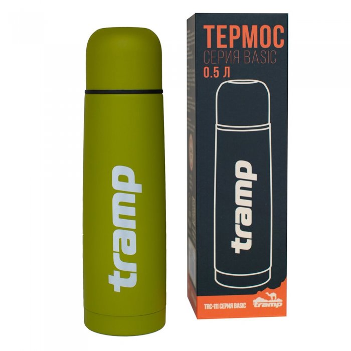 Термос Basic 0.5 л. (оливковый) ТМ Tramp арт.TRC-111
