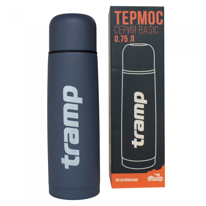 Термос Basic 0.75 л. (Серый) Tramp арт. TRC-112