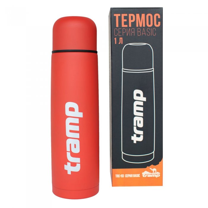 Термос Basic 1 л. Красный Tramp арт. TRC-113