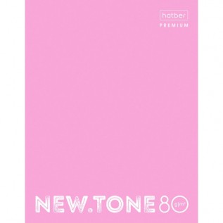 Тетрадь А5 на кольцах Hatber 80л PREMIUM&quot;NEWTONE PASTEL ПИОН 80ТК5A1_05018