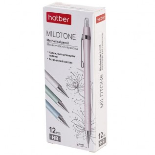 Карандаш механический с ластиком Hatber Mildtone 0.5мм MP_060844