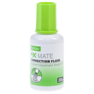 Корректор с кисточкой Hatber X-MATE 20мл хим.основа CF_071178
