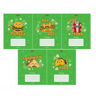 Тетрадь 18л клетка Hatber CATS-FAST FOOD 10/200 074818