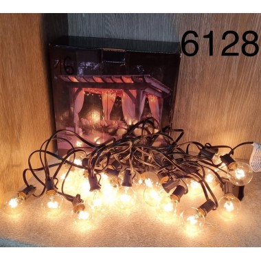 Гирлянда уличная СН  8 метров Ретро.25ламп Е12(220V) 6128
