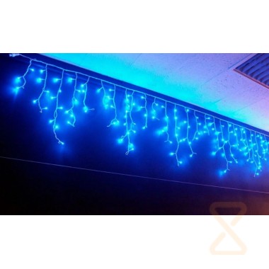 Гирлянда уличная CH Бахрома 6 метров 500 Led РОЗОВАЯ (220V. белый провод) IP65 9356