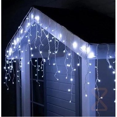 Гирлянда уличная CH Бахрома 50 метров 2000 Led БЕЛЫЙ (220V. белый провод) IP65 9897