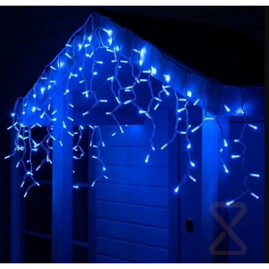 Гирлянда уличная CH Бахрома 50 метров 2000 Led СИНИЙ (220V. белый провод) IP65 9899