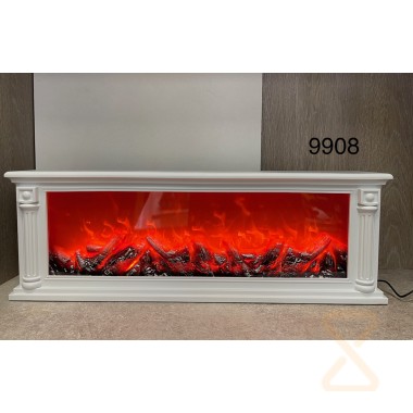 Светильник новогодний CH Камин SP-46W 60х21см белый 9908