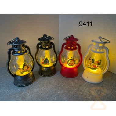 Светильник новогодний CH Фонарь подвесной K-03 11см (RGB Led 3xG13) (12) 9411