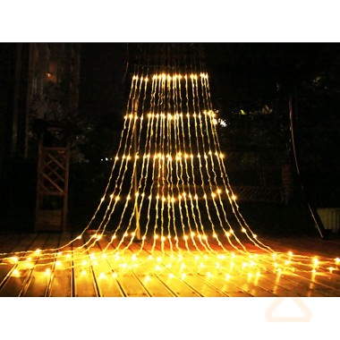 Гирлянда новогодняя CH Водопад 3х3 м. 560 Led ЖЕЛТЫЙ (220V) 6068