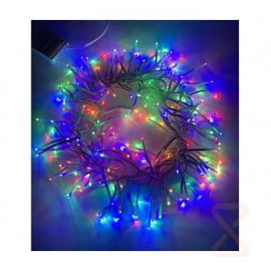 Гирлянда новогодняя CH Мишура 320 Led ЦВЕТНОЙ (220V) 7833