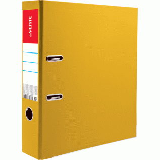Регистратор  А4/50 DeVente желтый с металлической окантовкой 3093206