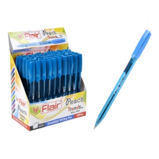Ручка шариковая Flair Peach Trendz синяя 1мм F-1150-син/50