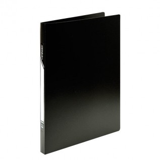 Папка-скоросшиватель А4 inФормат 500мкм пластик черная NC4055Bk