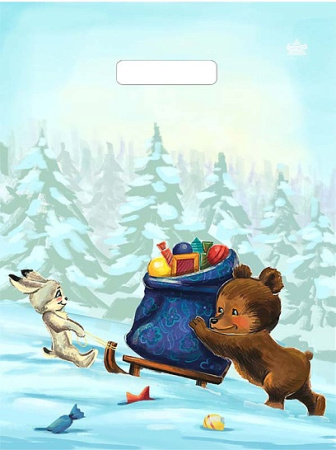 Пакет с прорезной ручкой 30*23см Звездная доставка Тико