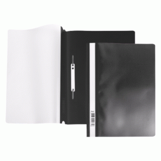 Скоросшиватель А4 Hatber 0.18мм черный AS4_00101