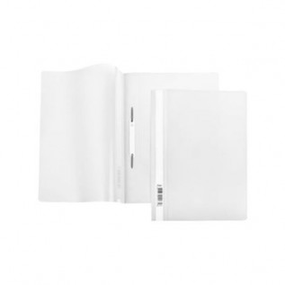 Скоросшиватель А4 Hatber 0.18мм белая AS4_00100