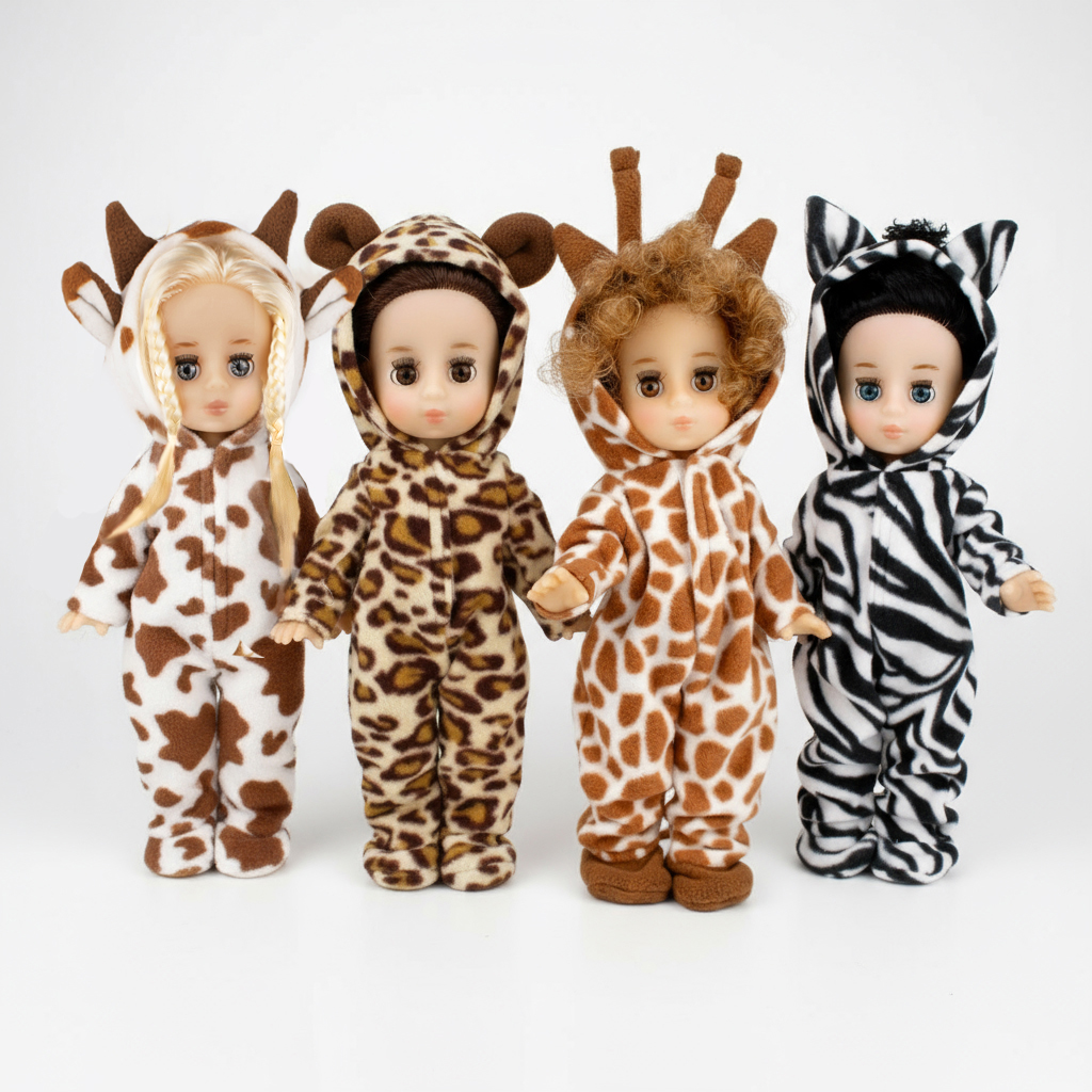 85105. Кукла в кигуруми в ассортименте (30см) КНОПА 1/4