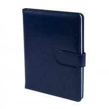 Ежедневник недатированный. А5. Yalong клетка. 110л..синий 7БЦ ляссе. клапан на магните E-723/2