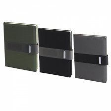 Записная книжка В5 128л клетка Yalong. 7БЦ. текстиль/ПВХ ляссе. тонир. блок. клапан на маг.YL-B5-382