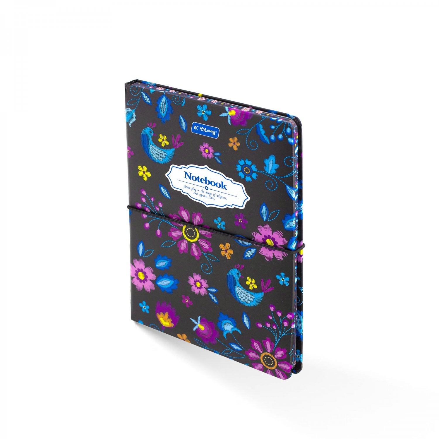 Записная книжка. А6 80л клетка Yalong. 7БЦ. матовая ламинация. поролон.на резинке YL-PJB-A693