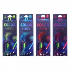 Карандаши 12 цв. цветные Yalong Aurora series деревянные. трехгранные грифель 3.0 м YL231041-12