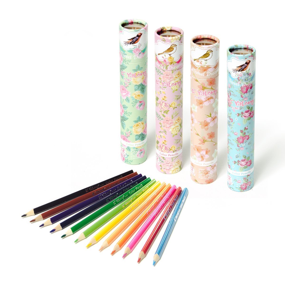 Карандаши 12 цв. цветные Yalong "Роботы" деревянные. трехгранные. заточенные YL231028-12