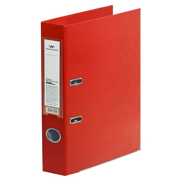 Регистратор  А4/50 WM красный двухсторонний с металлической окантовкой 15-8070