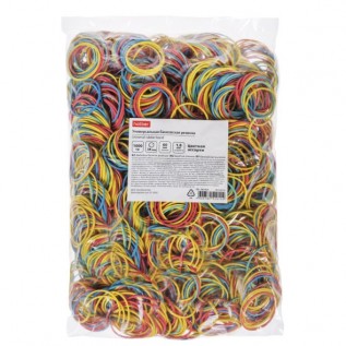 Резинки для денег 1000г Hatber d=6см цвет ассорти RB_083968