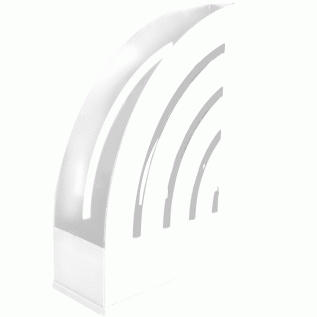 Лоток вертикальный 8.5*24.5*31.5см DeVente белый 3043302