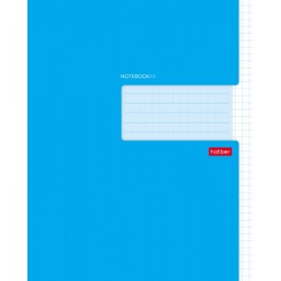 Тетрадь 48л. клетка Hatber Синяя мел.карт.. офсет 65г/кв.м. скоба 48Т5В1_27561