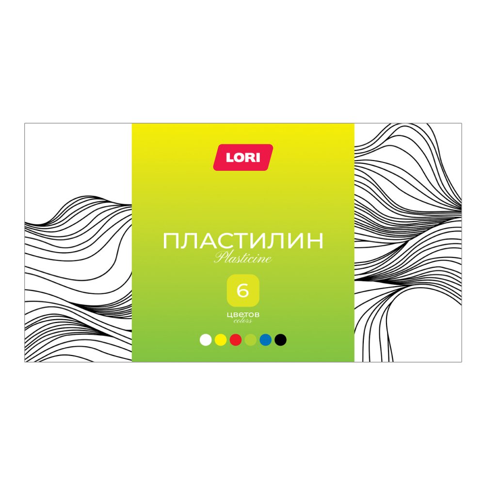 Пластилин КЛАССИКА 6 цв. 20 гр. пенал Плк-015