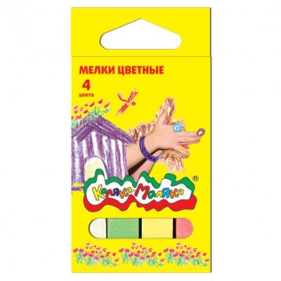 Мел 4 цвета Каляка Маляка МЦКМ04 Мел 4 цвета Каляка Маляка МЦКМ04