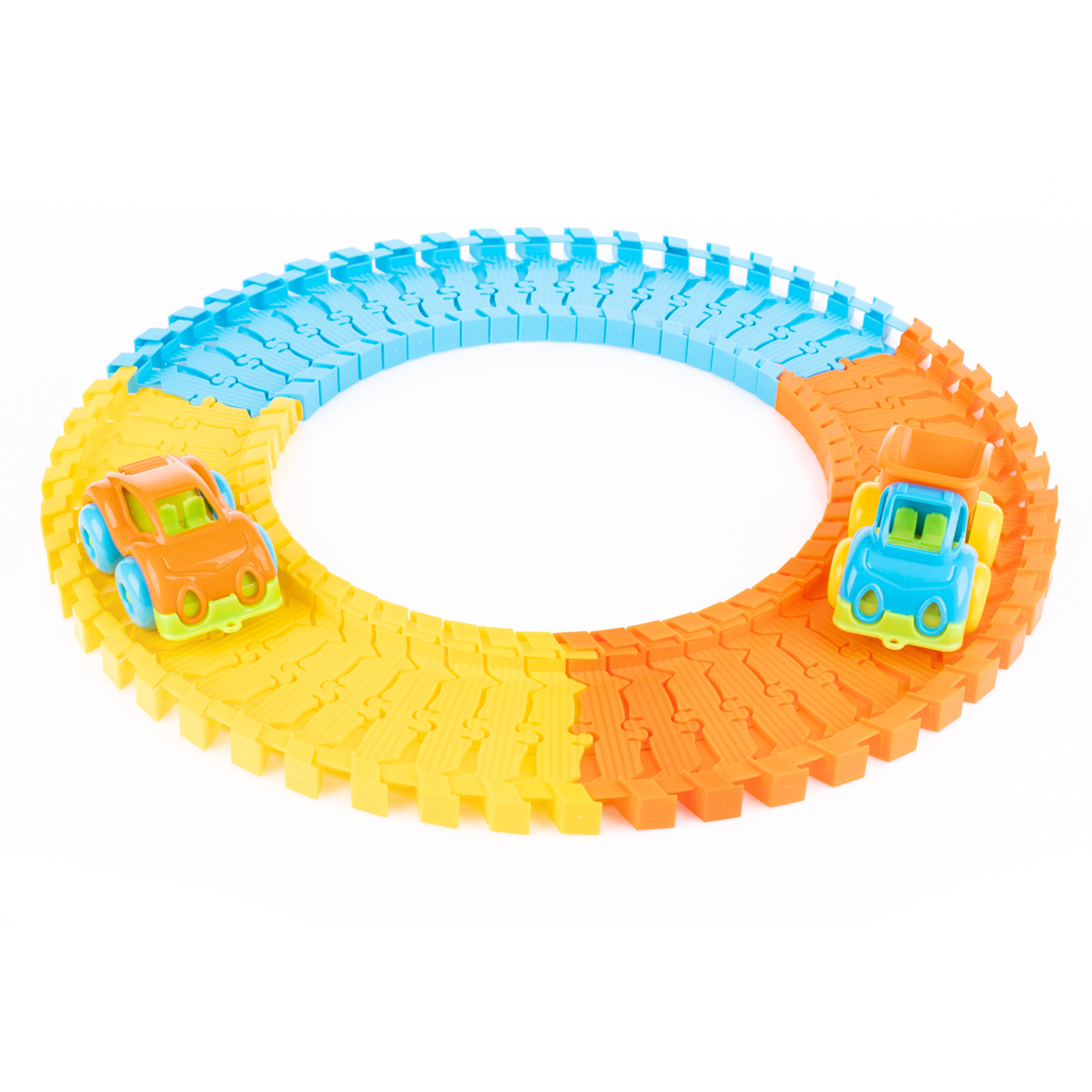 Игровой набор "Мини-трек с машинками" КНОПА 1/4 ЧЗ