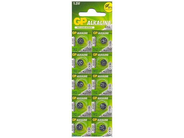 Батарейка часовая GP 192 G3 1.5V Alkaline щелочная