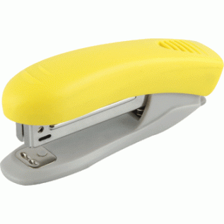Степлер №10 10л DeVente пластик неон желтый 4142803