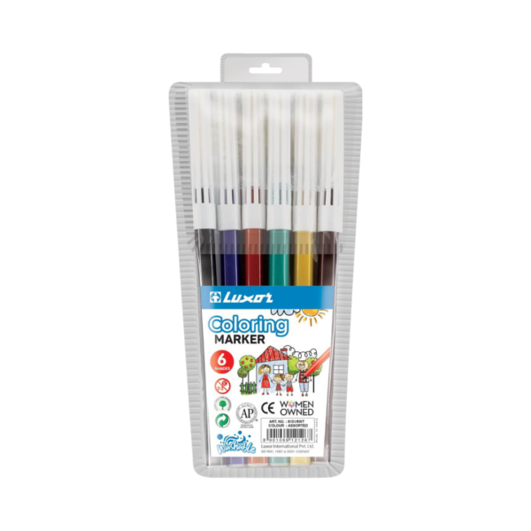 Фломастеры  6 цветов детские Coloring 6101/6WT