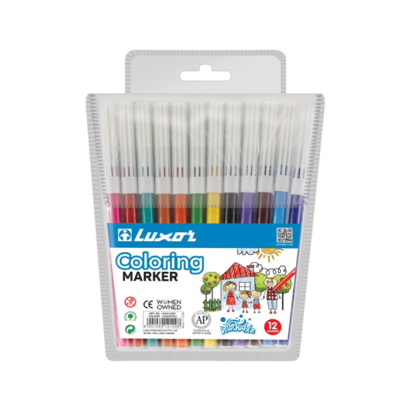 Фломастеры 12 цветов детские Coloring 6101/12WT