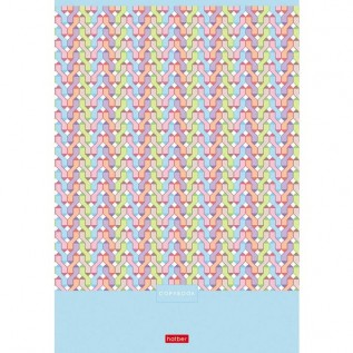 Тетрадь А4 на скобе м/обложка  80л Hatber pattern collection 80Т4В1гр