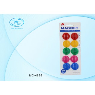 Магниты для досок Basir 30мм 10шт. MC-4838